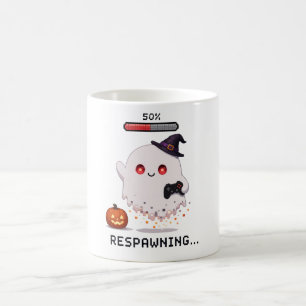 Caneca De Café Fantasmas de Jogos Halloween Ressuscitando