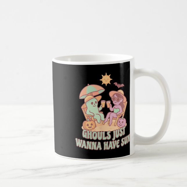 Caneca De Café Fantasmas e Goblins do Summerween Querem Só Ter Ve (Direita)