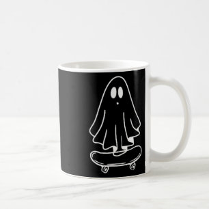 Caneca De Café Fantasmas Skateboard Preguiçoso Fantasia de Hallow