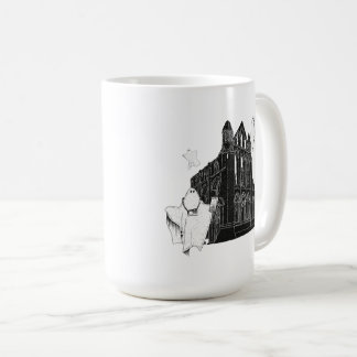 Caneca De Café Fantasmas Turísticos de Whitby Abbey