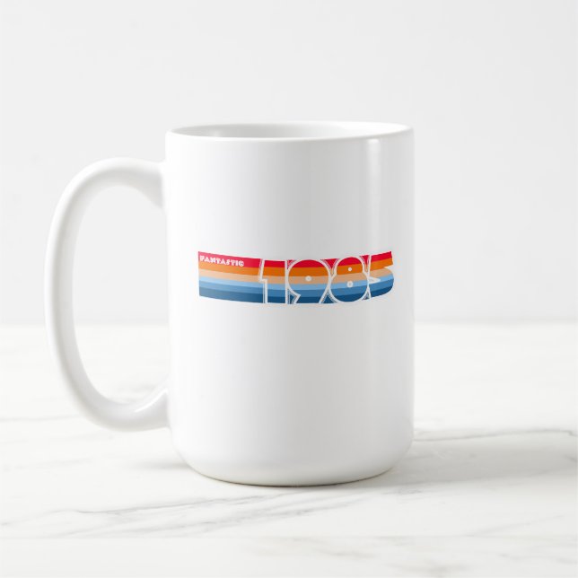 Caneca De Café Fantástico 85 Retro Stripe (Esquerda)