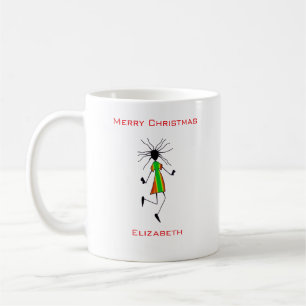 Caneca De Café Fantástico e elegante Víbora de Natal
