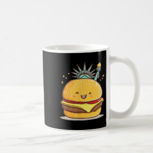 Caneca De Café Fantástico Roupa De Burger De Estátua Da Liberdade