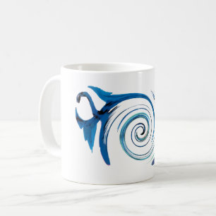 Caneca De Café Fantasy Animal Blue Dragon