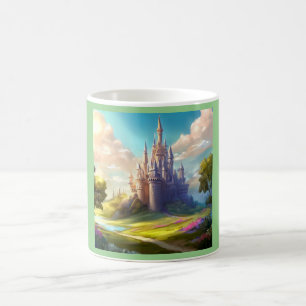 Caneca De Café Fantasy Castle Happy Landscape 2