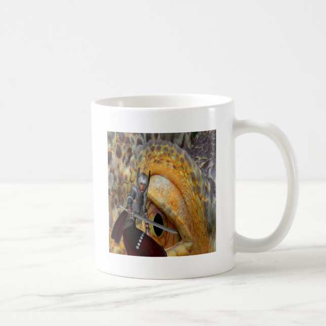 Caneca De Café Fantasy Dragon Folk Tale (Direita)
