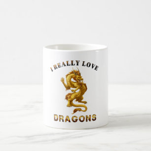 Caneca De Café Fantasy Dragon Lover 