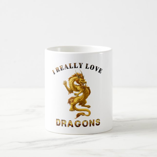 Caneca De Café Fantasy Dragon Lover  (Centro)