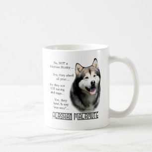 Caneca De Café FAQ do Malamute do Alasca