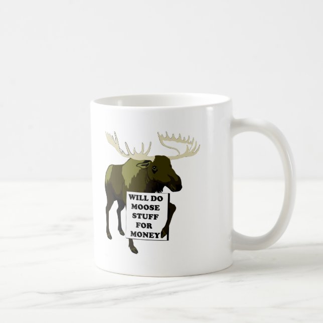 Caneca De Café Fará o material dos alces para o dinheiro (Direita)