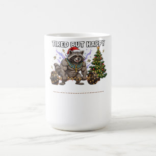 Caneca De Café Faraó Guaxinim Cansado Mas Feliz Camisa de Ginásio