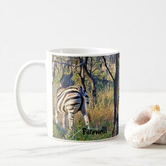 Caneca De Café Farewell África do Sul Zebra Mug