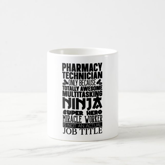 Caneca De Café Farmacêutica Hero Ninja em multitarefa (Centro)