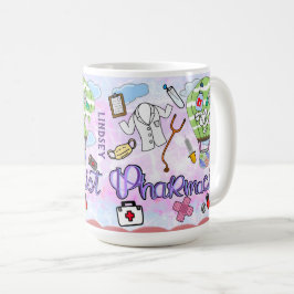 Caneca De Café Farmacêutico Colorido Personalizado Coffee Mug