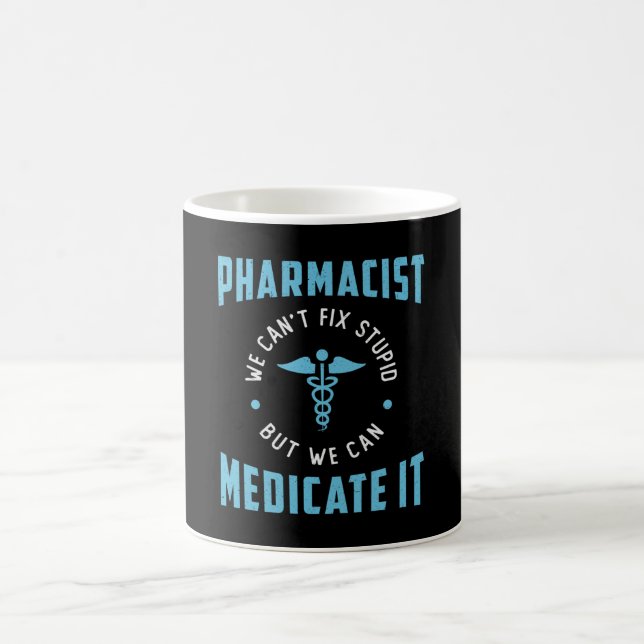Caneca De Café Farmacêutico de Farmácia Medicina Tecnologia (Centro)