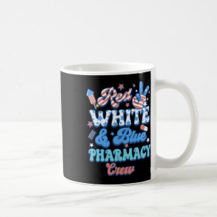 Caneca De Café Farmacêutico de Tripulação de Farmácia Azul Branco