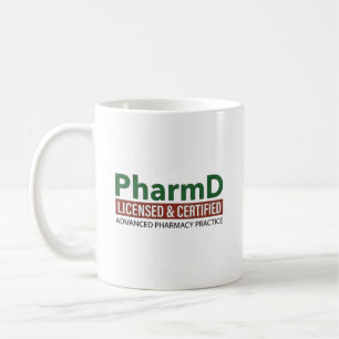 Caneca De Café Farmacêutico Licenciado e Certificado