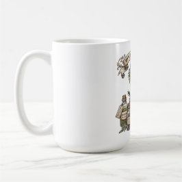 Caneca De Café Farmácia de Bruxa Argamassa e Pilão de Ervas Vinta