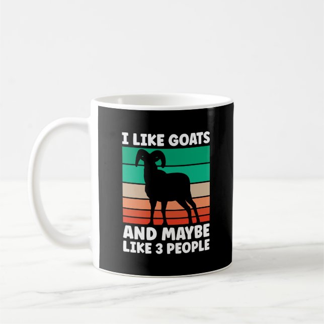 Caneca De Café Farming Goat Lover, I Like Goats and Maybe 3 Peopl (Esquerda)