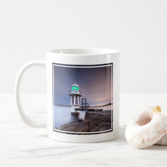 Caneca De Café Faróis | Cremorne Point Lighthouse Austrália (Com Donut)