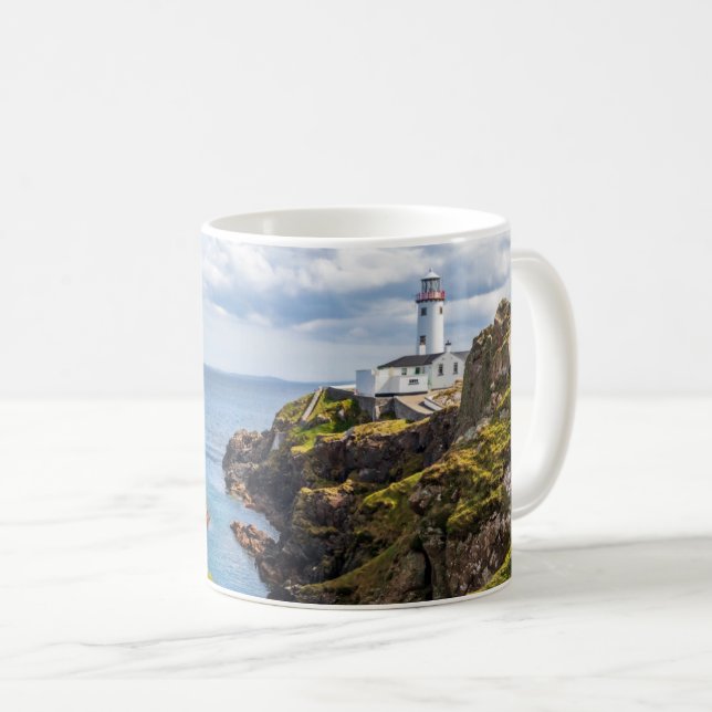 Caneca De Café Faróis | Fanad Head Lighthouse Irlanda (Frente Esquerda)