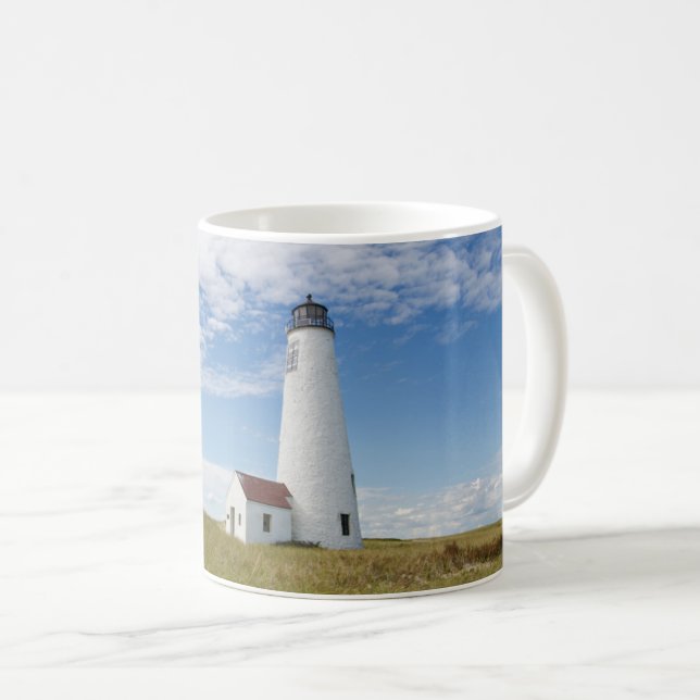 Caneca De Café Faróis | Farol de Massachusetts (Frente Esquerda)