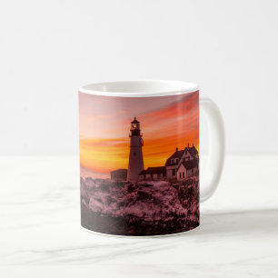 Caneca De Café Faróis Portland Head Cape Elizabeth Maine