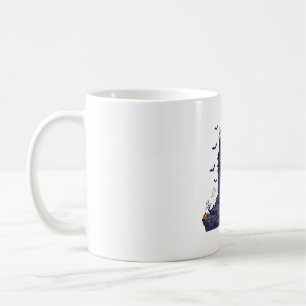 Caneca De Café Farol Assombrado Luz Fantasmagórica Arte de Hallow
