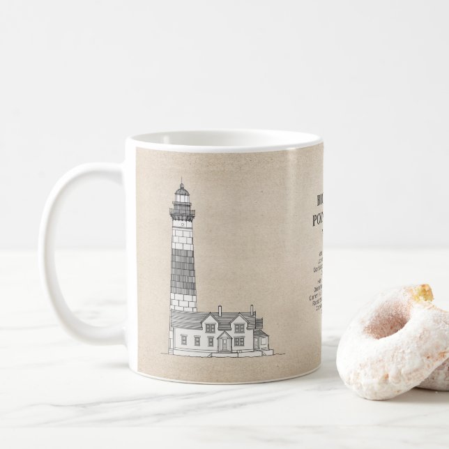 Caneca De Café Farol Big Sable Point - Michigan - SBD (Com Donut)