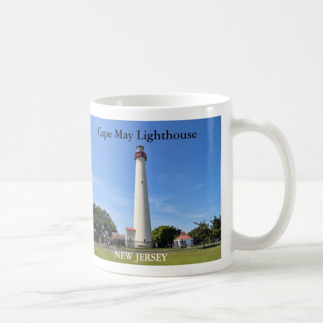 Caneca De Café Farol Cape May, New Jersey Mug (Direita)