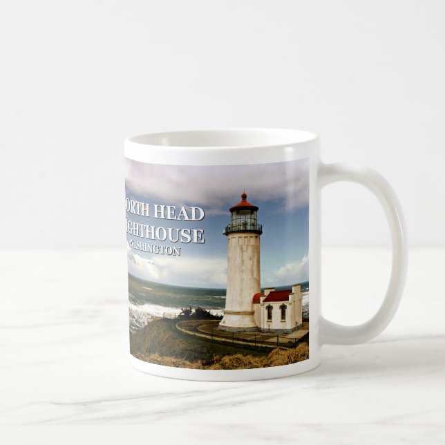 Caneca De Café Farol da Cabeça Norte, Washington Mug (Direita)