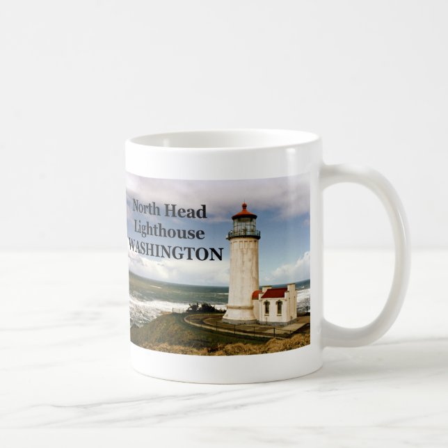 Caneca De Café Farol da Cabeça Norte, Washington Mug (Direita)