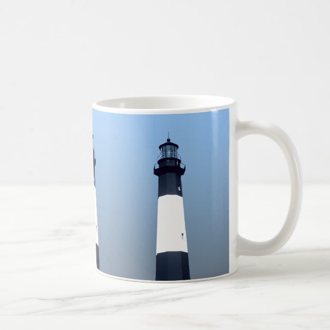 Caneca De Café Farol da ilha de Tybee (Direita)