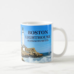 Caneca De Café Farol de Boston, Massachusetts