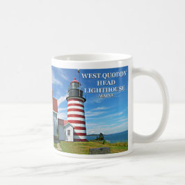 Caneca De Café Farol de Cabeça de Quoddy Ocidental, Maine Mug