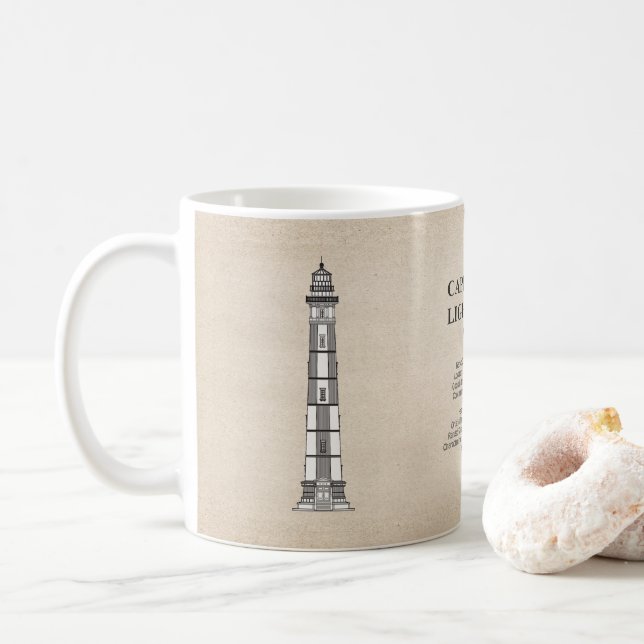 Caneca De Café Farol de Cape Henry - Virgínia - SBD (Com Donut)