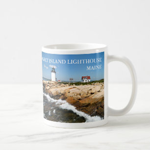 Caneca De Café Farol de Goat Island, Maine Mug