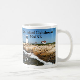 Caneca De Café Farol de Goat Island, Maine Mug