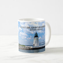 Farol de Goat Island, Rhode Island Mug