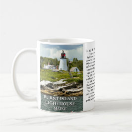 Caneca De Café Farol de Ilha Queimada, Maine Mug