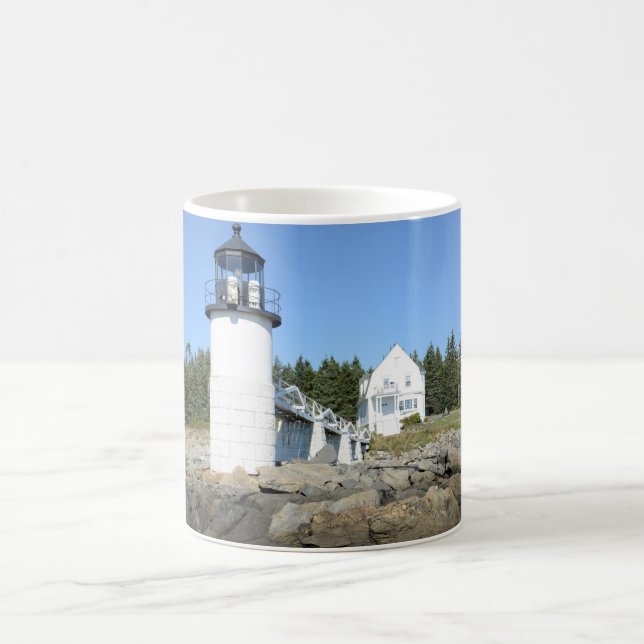Caneca De Café farol de Marshall Point no Maine (Centro)