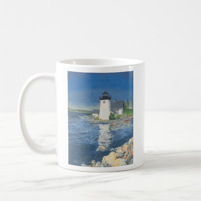 Caneca De Café Farol de ponto de grade (Esquerda)