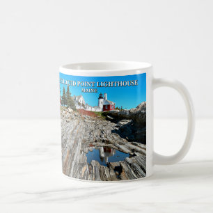Caneca De Café Farol De Ponto Pemaquide, Maine