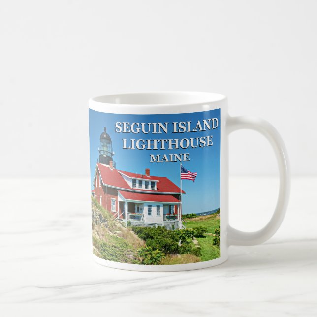 Caneca De Café Farol de Seguin Island, Maine Mug (Direita)