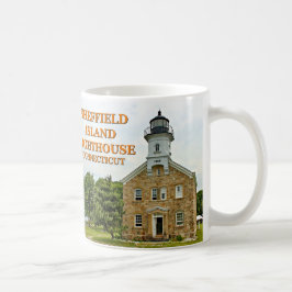 Caneca De Café Farol de Sheffield Island, Connecticut