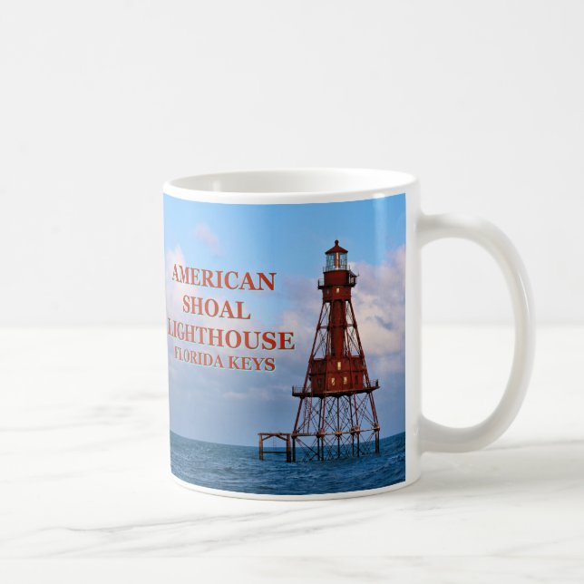 Caneca De Café Farol de Shoal Americano, Flórida Mug (Direita)