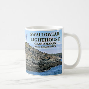 Caneca De Café Farol de Swallowtail, Grand Manan, N.B. Mug
