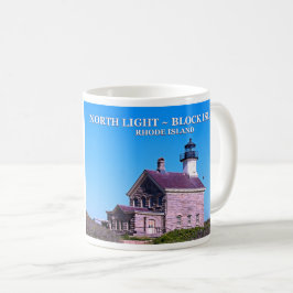 Caneca De Café Farol do Norte, Ilha Block, RI Mug