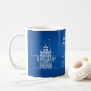 Caneca De Café Farol Duxbury Pier Light - Massachusetts - AD