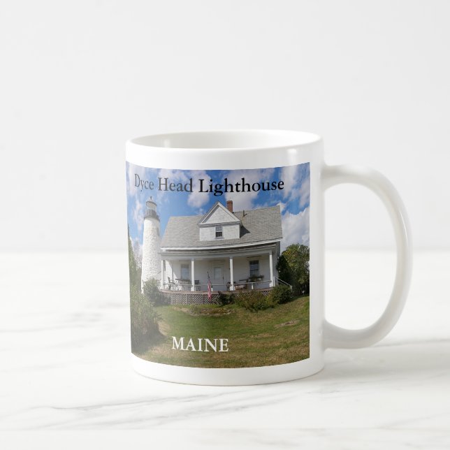 Caneca De Café Farol Dyce Head, Maine Mug (Direita)